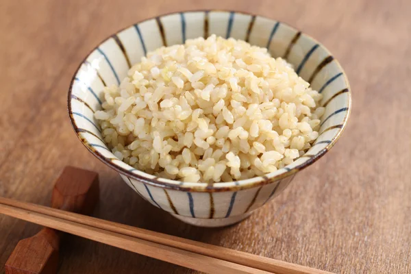 Vařené hnědé rýže — Stock fotografie