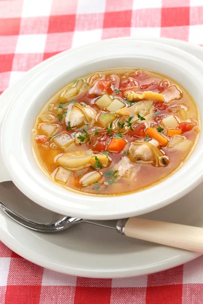 Manhattan clam chowder — Stock Photo, Image