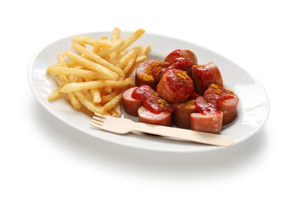 Currywurst каррі ковбаса — стокове фото