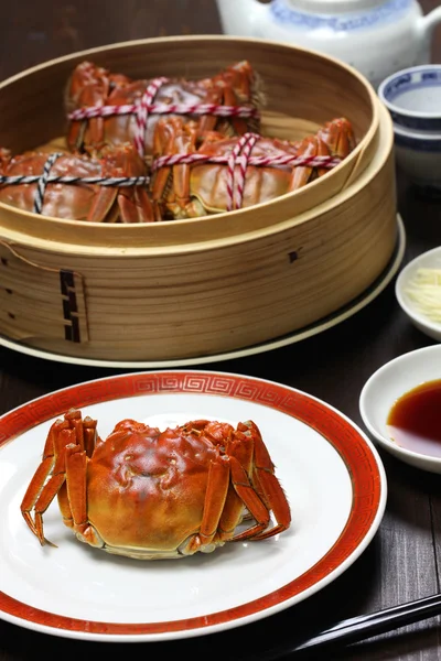Xangai caranguejos peludos, cozinha chinesa — Fotografia de Stock
