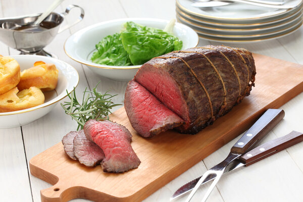 Roast beef with yorkshire pudding