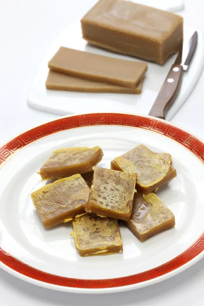 Nian gao, chinesischer Neujahrs-Reiskuchen — Stockfoto