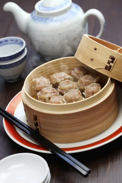 Shu mai shao mai, čínské jídlo — Stock fotografie