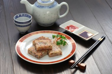 Ev yapımı şalgam kek, Çin dim sum yemek