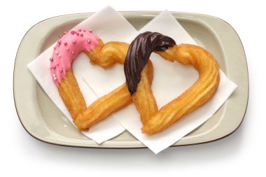 Ev yapımı kalp şekli churro, Sevgililer günü tatlı