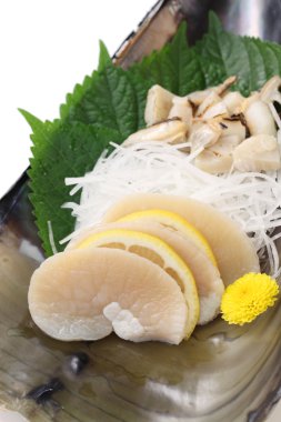 Tairagi (Pasifik kalem kabuk, atrina pectinata) sashimi, Japon mutfağı