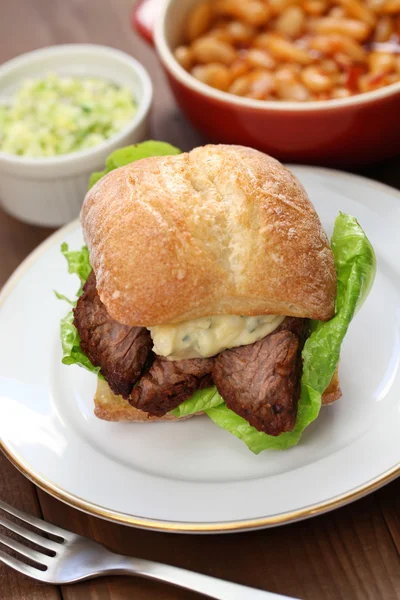 Barbecue beef brisket sandwich — Stock Photo, Image