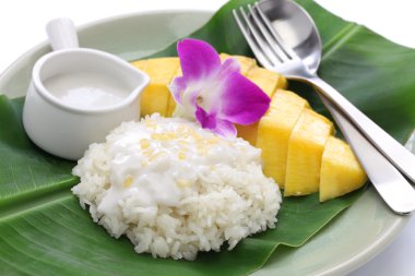 Tay mango yapışkan pirinç, khao niaow ma muang