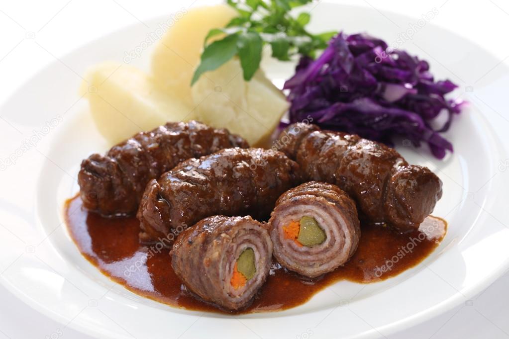 Rinderrouladen, german beef roll Stock Photo by ©asimojet 70586381