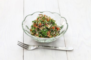 Tabbouleh, tabouli, maydanoz salatası