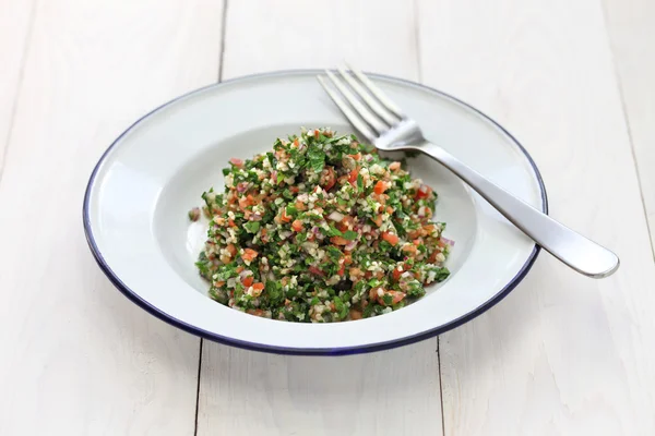 Tabbouleh, tabouli, insalata di prezzemolo — Foto Stock