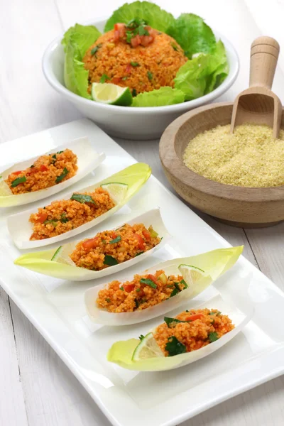 Kisir, ensalada de bulgur, comida turca — Foto de Stock