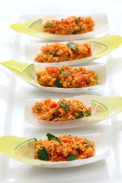 Kisir, bulgur salad, turkish food — Stock Photo, Image