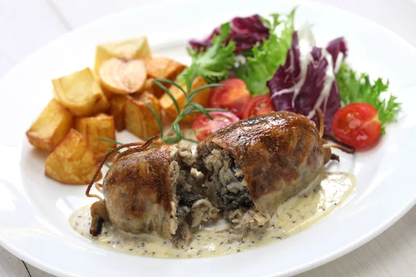 Andouillette, salsicha de linhaça francesa — Fotografia de Stock