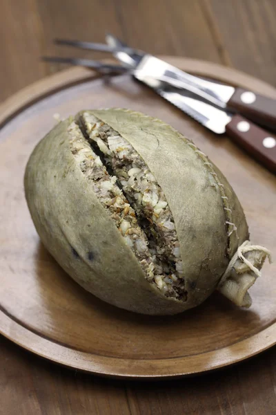 Haggis fatti in casa, cibo scozzese — Foto Stock