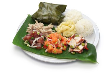 Hawaiian geleneksel plaka Öğle Yemeği