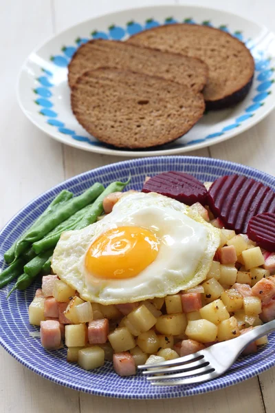 Pyttipanna, scandinavian food — Stock Photo, Image