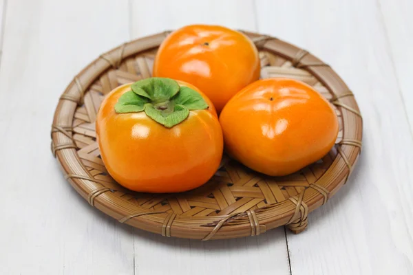 Jiro kaki, japanischer Persimmon — Stockfoto