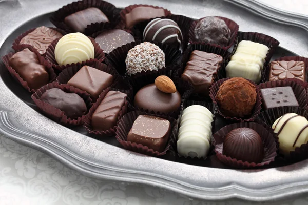 琳琅满目的巧克力 — 图库照片