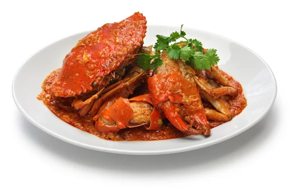Singapore chili crab isolated on white background — Stock Photo, Image