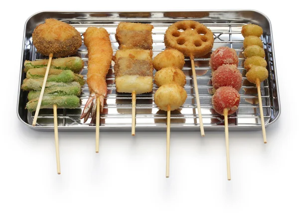 炸串串，日本食品 — 图库照片