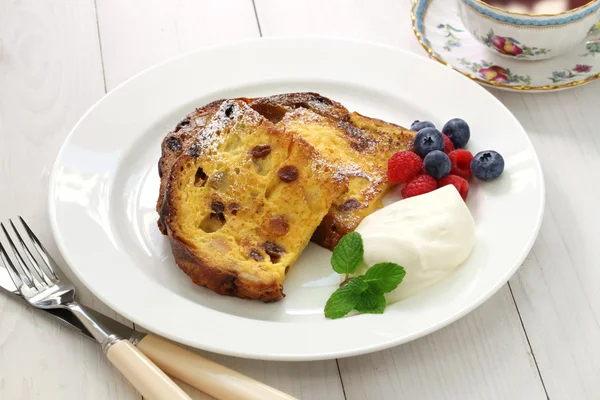 Panettone french toast — Stock Photo, Image