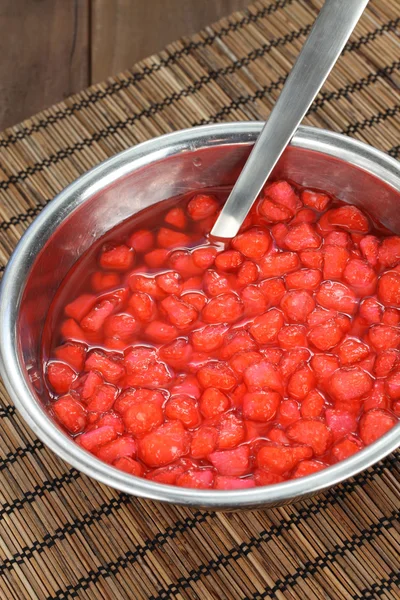 Banheira tim krob, rubi vermelho, sobremesa tailandesa — Fotografia de Stock
