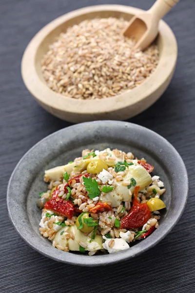 Salade d'épeautre, cuisine italienne — Photo