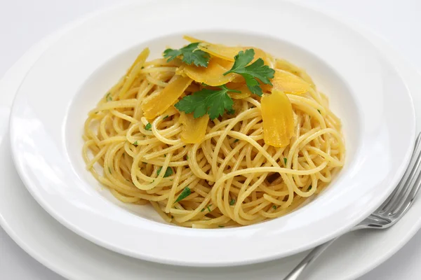 Spaghetti met bottarga — Stockfoto