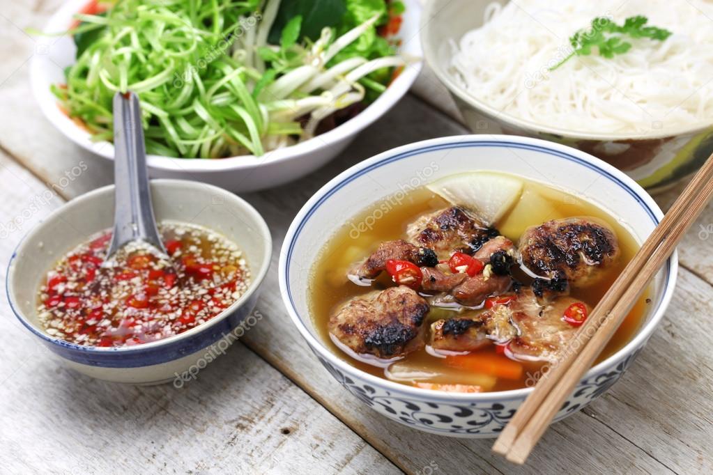 bun cha, vietnamese noodle dish