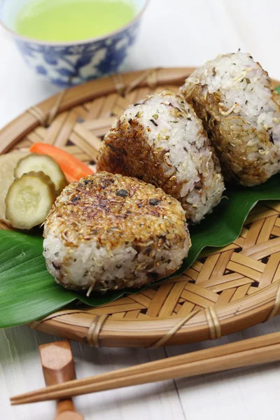 Grilled rice balls, japanese food — Stock Photo, Image