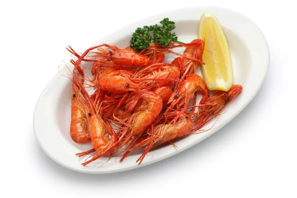 Deep fried freshwater shrimps — Stock Photo, Image
