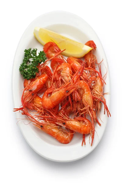 Deep fried freshwater shrimps — Stock Photo, Image