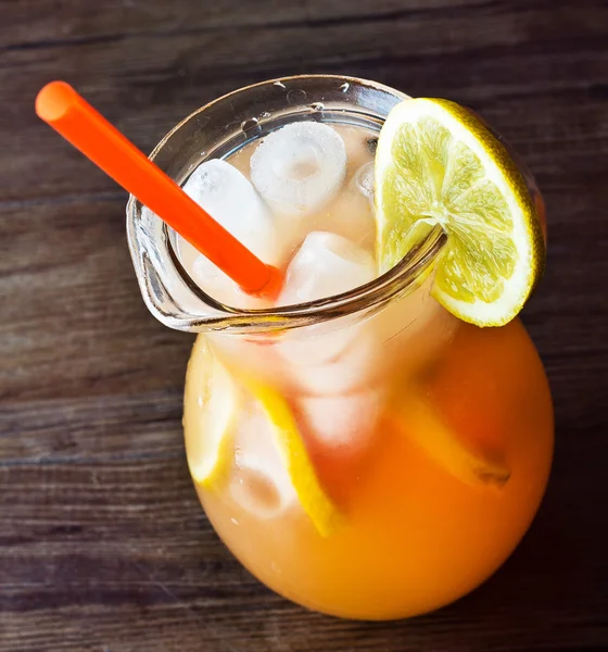 Orange Lemonade Summer with Lemons — Stock Photo, Image