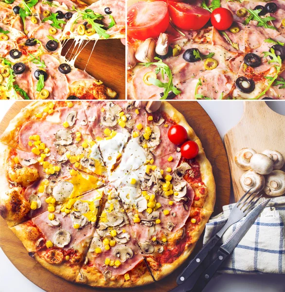 Pizza fraîche et savoureuse — Photo