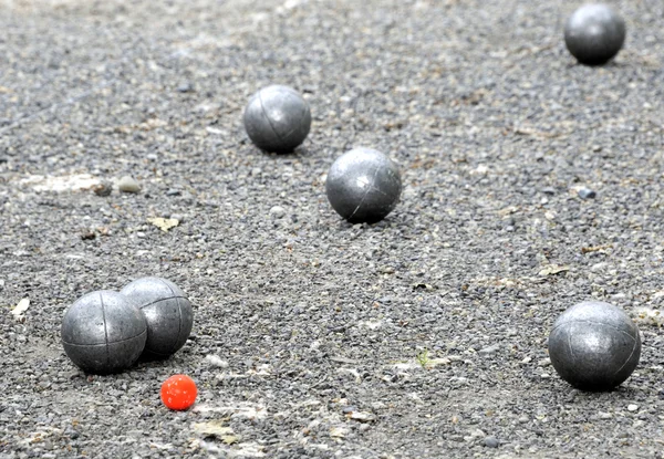 Jogando jeu de boules — Fotografia de Stock