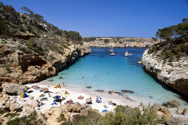 Santanyi Mallorca September 2016 Paradise Turquoise Water Beach Cal Des — Stock Photo, Image