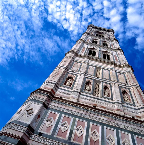 Campanile Klocktorn Basilikan Santa Maria Del Fiore Basilikan Saint Mary — Stockfoto