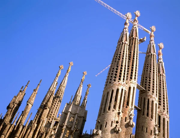 Inacabada Igreja Sagrada Família Barcelona Espanha Esta Igreja Património Mundial — Fotografia de Stock
