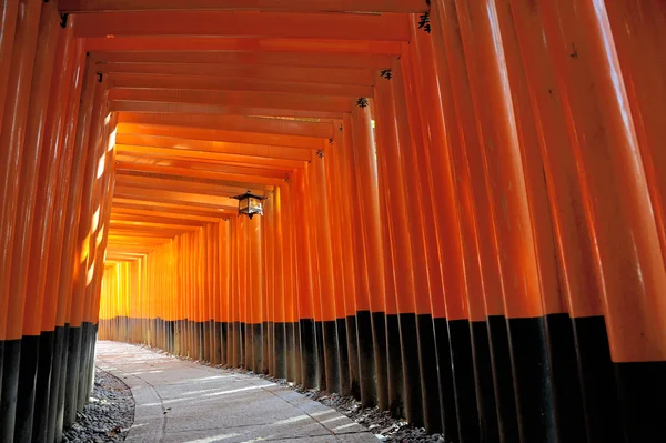 Santuario di Fushimi Inari Taisha a Kyoto, Giappone — Foto Stock