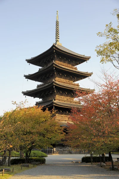 Pagoda a complesso di tempio di To-ji — Foto Stock