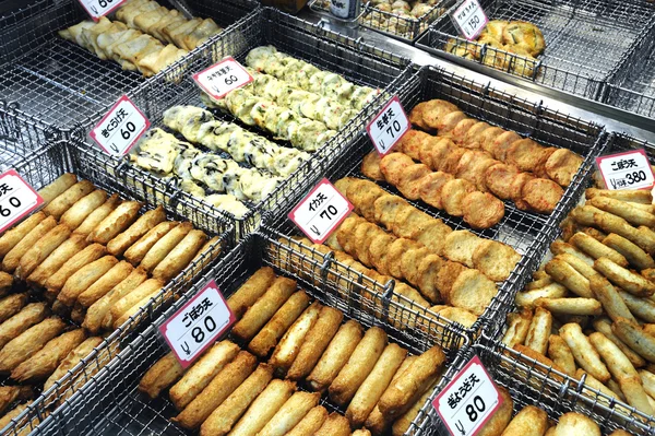 Various Japanese snacks — Stock Photo, Image