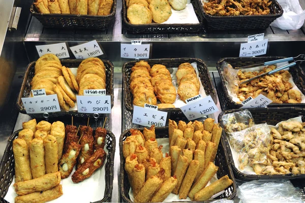 Various Japanese fried snacks — Stock Photo, Image