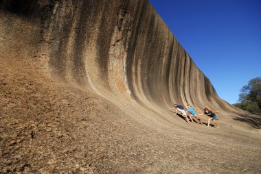 Wave Rock, near Hyden in Western Australia clipart