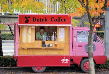 Hollandalı kahve için satış kamyon