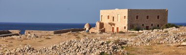 Crete, Yunanistan Rethymno şehir Venedik dönemi Kalesi iç.