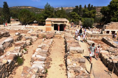 Knossos Sarayı Kandiye Girit Yunanistan - Sit Alanı