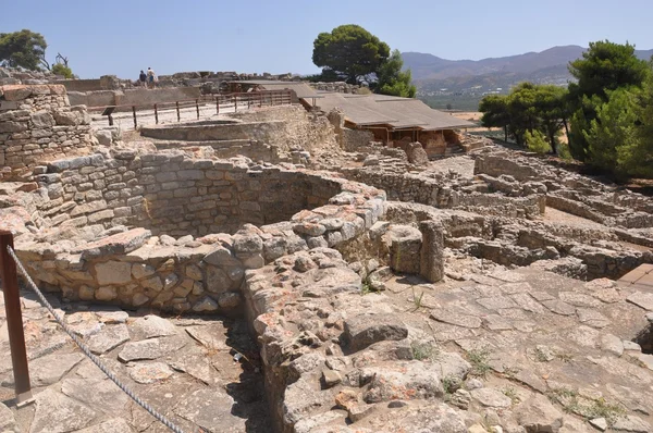 Arkeologiska platsen palatset phaistos Kreta Grekland — Stockfoto