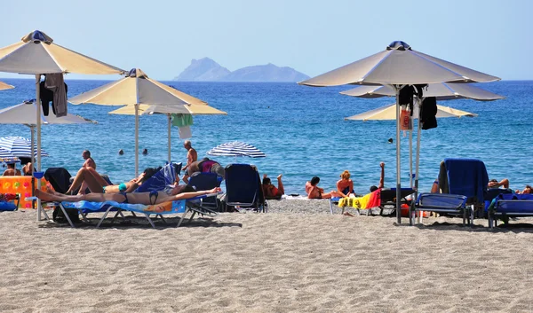 Matala beach Kreta Grekland — Stockfoto