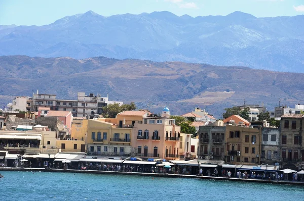 Vista sobre a cidade de Chania Creta Greece — Fotografia de Stock